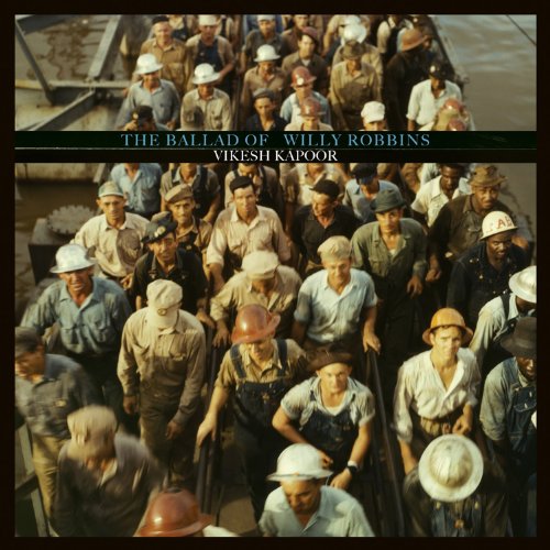 CD cover: group of laborers in hats on a staircase.