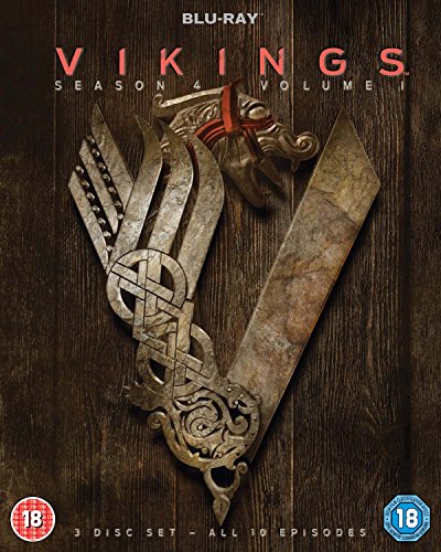 Vikings Season 4 Volume 1 Blu-ray cover with a ship’s prow design.