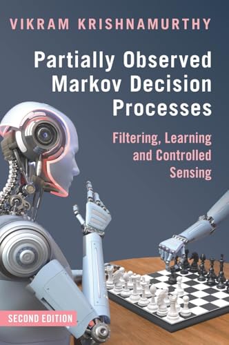 Book cover featuring a robotic head and hands over a chessboard.