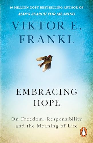 Book cover with blue gradient, white bird, and title "Embracing Hope".