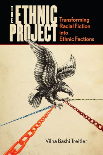 Book cover: "The Ethnic Project" with an eagle and chains imagery.