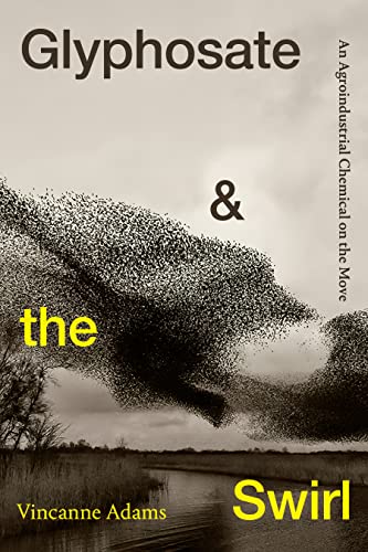 Book cover: "Glyphosate and the Swirl" with a murmuration of birds.