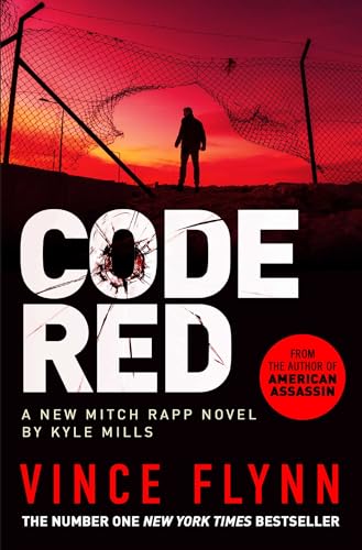 Book cover: “Code Red” by Vince Flynn, featuring a silhouetted figure.