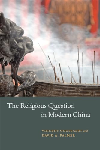 Book cover: "The Religious Question in Modern China" with incense and sculpture.
