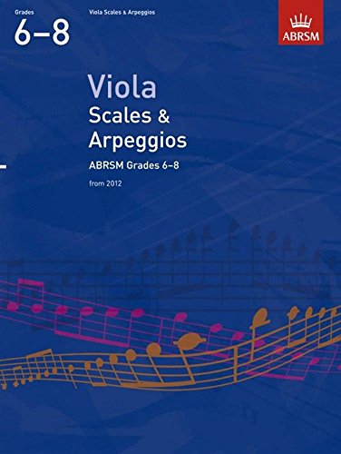 Blue cover of “Viola Scales & Arpeggios” ABRSM Grades 6-8 book.