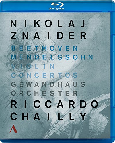 Blu-ray case for "Violin Concertos" by Nikolaj Znaider, Beethoven, Mendelssohn.