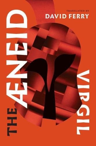 Book cover for "The Aeneid" by Virgil, with abstract red design.