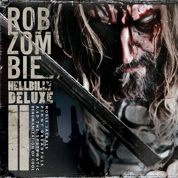 Rob Zombie “Hellbilly Deluxe” DVD cover with a distressed, gritty aesthetic.