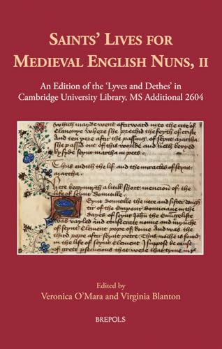 Book cover featuring illuminated medieval manuscript text on reddish background.