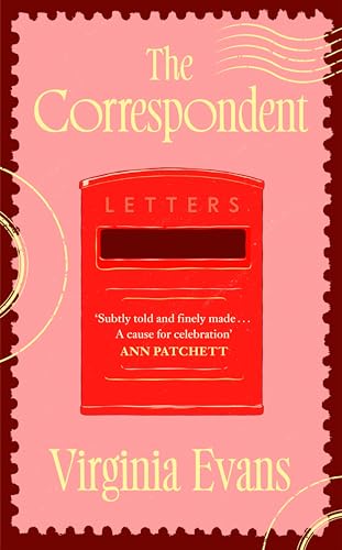 Book cover: "The Correspondent" featuring a red postbox and pink background.