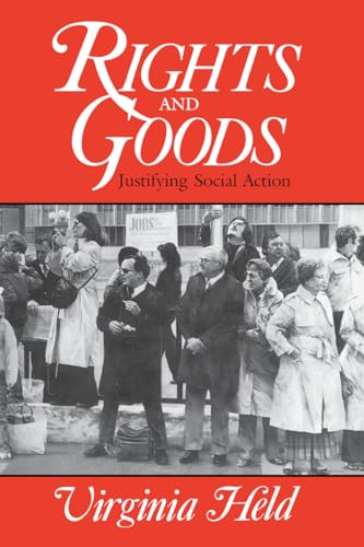 Book cover: “Rights and Goods” with a black and white protest photo.