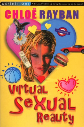 Book cover with woman’s face, collage elements, and title “Virtual Sexual Beauty”.