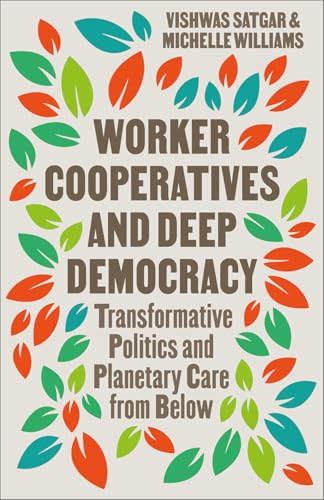 Book cover with colorful leaf designs and bold title text.