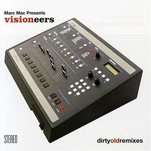 Audio mixing console with buttons and sliders on a white background.