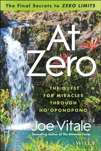 Book cover with a waterfall background and large white text: “At Zero.”