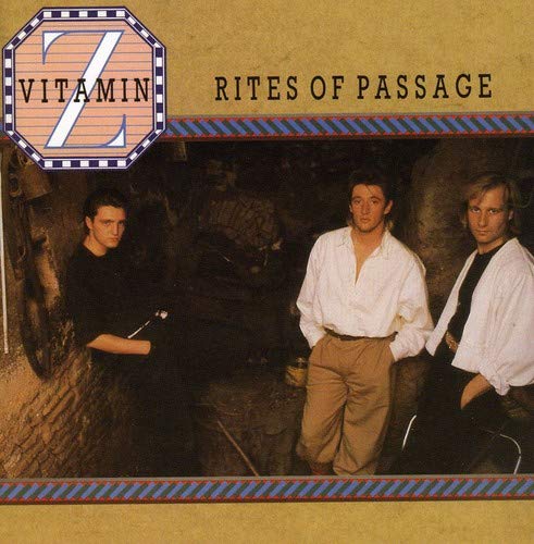 CD cover for Vitamin Z’s “Rites Of Passage” featuring three men.