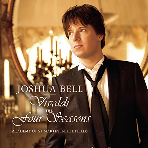 CD cover featuring violinist Joshua Bell and ornate chandelier backdrop.