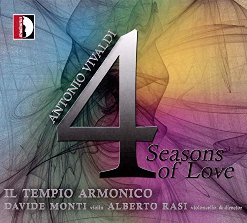 CD cover for Vivaldi’s “4 Seasons of Love” with large silver number 4.