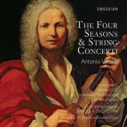 CD cover featuring a portrait of Antonio Vivaldi with a violin.
