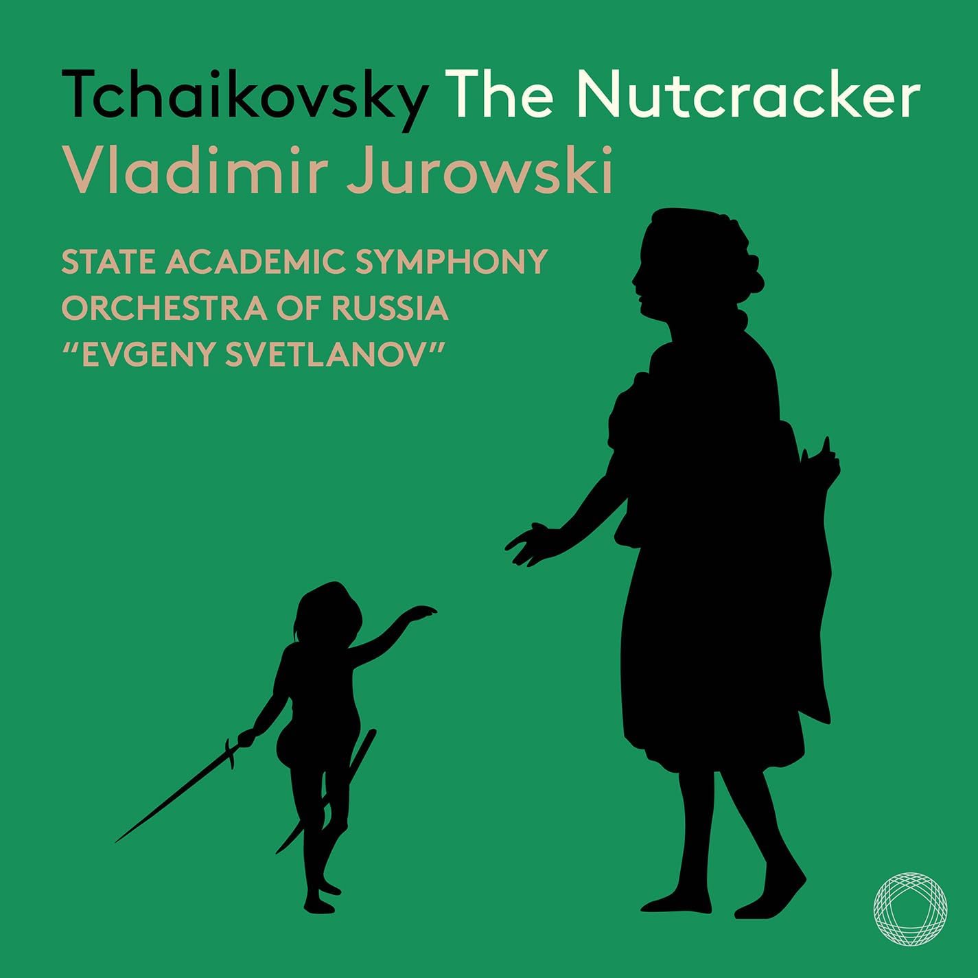 Green album cover with silhouetted figures from Tchaikovsky’s Nutcracker.