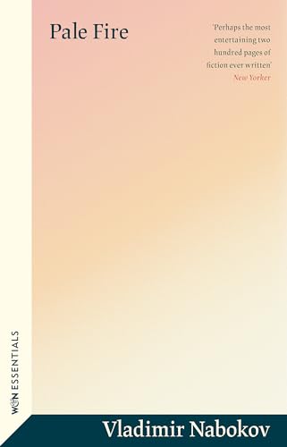 Book cover for "Pale Fire" by Vladimir Nabokov, gradient background.