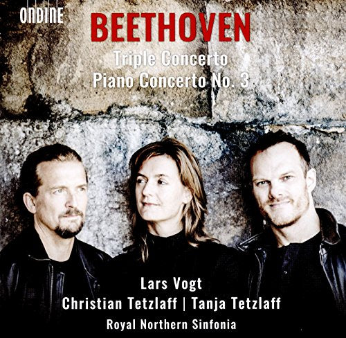 CD cover featuring three musicians and “Beethoven” in red lettering.