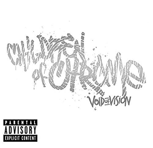 CD cover for Void Of Vision’s “Children Of Chrome” with silver text.