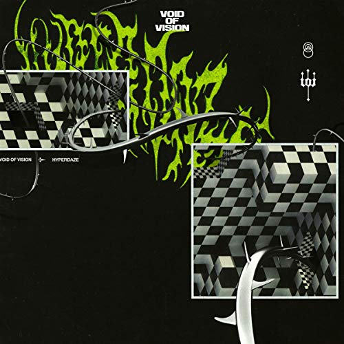 Album cover for Void Of Vision’s “Hyperdaze” with abstract green and black designs.