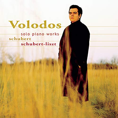 CD cover featuring pianist Volodos in a field of golden grass.