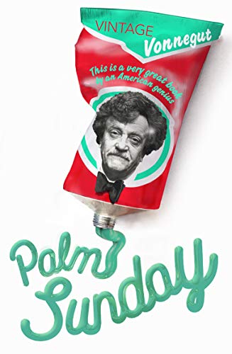 Book cover featuring Kurt Vonnegut’s portrait emerging from paint.