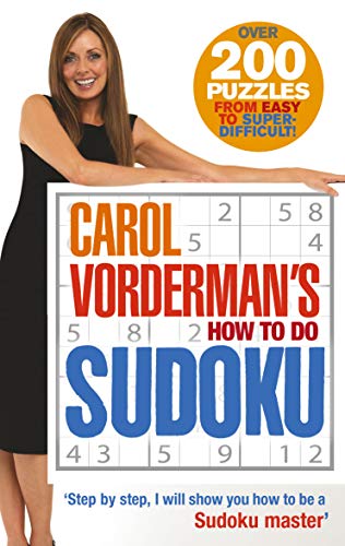Book cover featuring Carol Vorderman and a partially filled Sudoku grid.