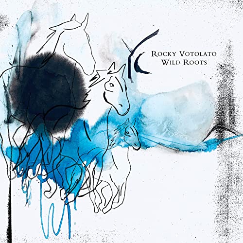 CD cover art: watercolor horses and dark ink blotches.