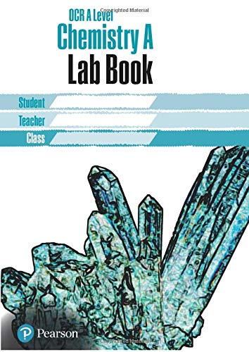 Chemistry A Lab Book cover with crystal image, for OCR A Level.