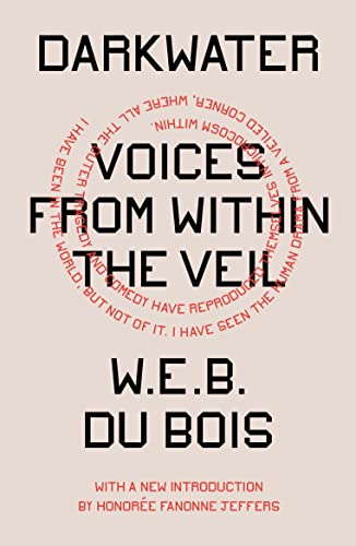 Book cover: "Darkwater" by W.E.B. Du Bois, with circular red text design.