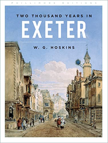 Book cover: “Two Thousand Years in Exeter” with a historic street scene.