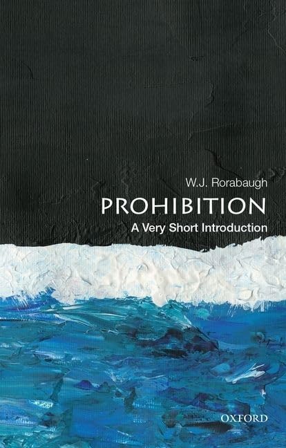 Book cover: "Prohibition" by W.J. Rorabaugh, with abstract blue and white waves.