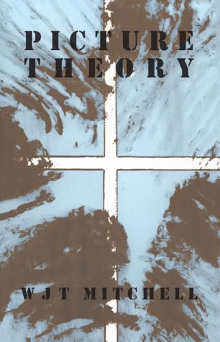 Book cover with title Picture Theory, author W.J.T. Mitchell, and abstract brown and blue design.