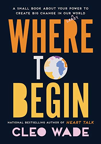 Book cover with large orange text, a globe, and author Cleo Wade’s name.