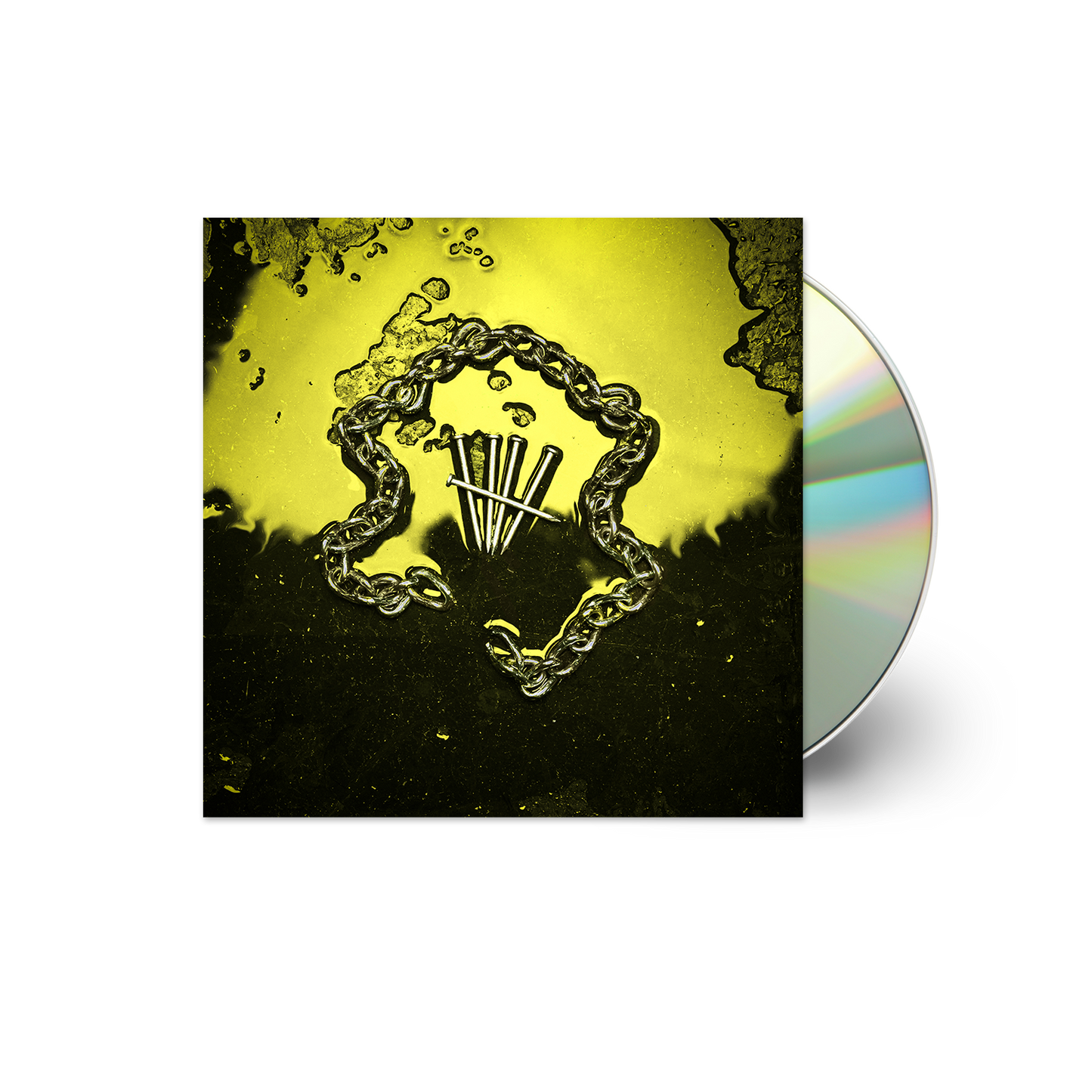 Wage War “Stigma” CD with yellow cover art and a silver disc.