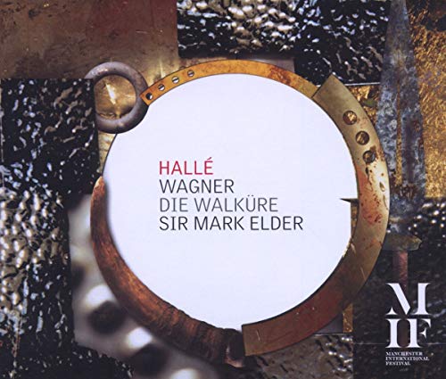 CD cover for Wagner’s “Die Walküre” featuring a circular design and metal details.