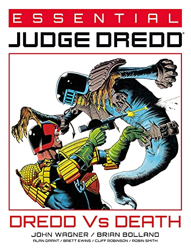 Judge Dredd comic book cover depicting a fight with the character Death.