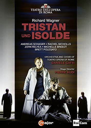 DVD cover for "Tristan und Isolde" featuring a man and woman in medieval attire.