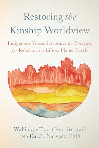 Book cover with watercolor landscape and title "Restoring the Kinship Worldview".