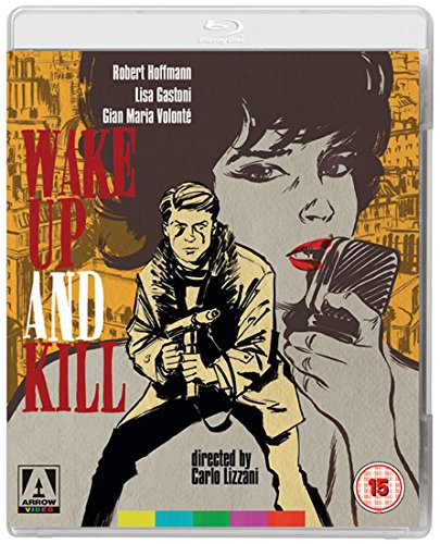 "Blu-ray case cover featuring a man with a gun and a woman's face."