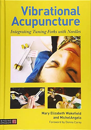 Book cover: "Vibrational Acupuncture" with images of tuning forks and acupuncture.