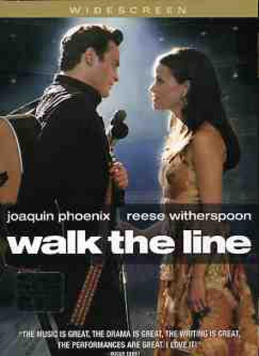 Walk The Line" DVD cover featuring Joaquin Phoenix and Reese Witherspoon.