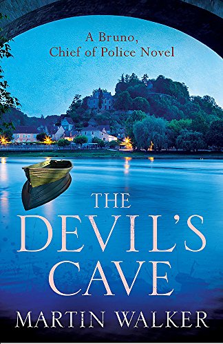Book cover: riverside village at dusk, small boat in foreground.