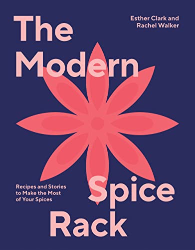 Book cover with a stylized pink spice flower and bold typography.