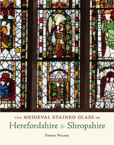 Medieval stained glass windows depicting religious figures, book cover.