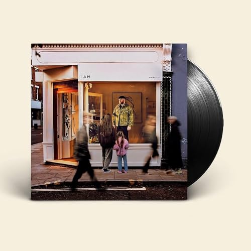 Tom Walker "I Am" vinyl record with shopfront album art.